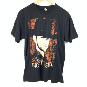 3/$25 Brett Kissel Country Music Black Cotton T Shirt L